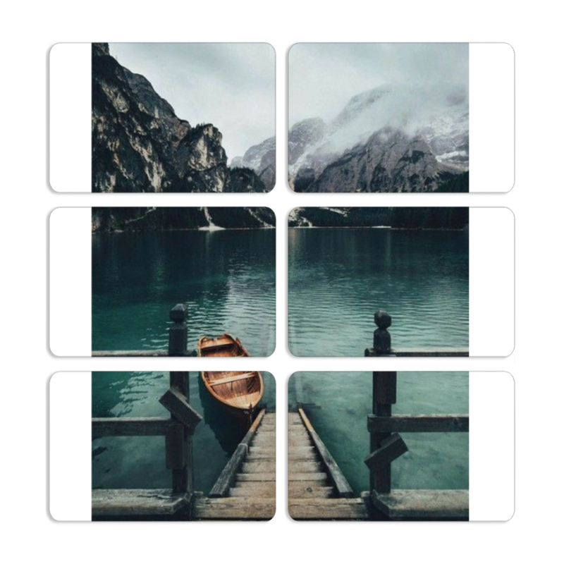 Магнитные фотопазлы 80 на 50 набор 6 штук 