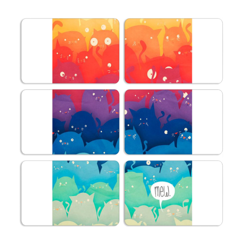 Магнитные фотопазлы 80 на 50 набор 6 штук 