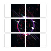 Магнитные фотопазлы 80 на 50 набор 6 штук 