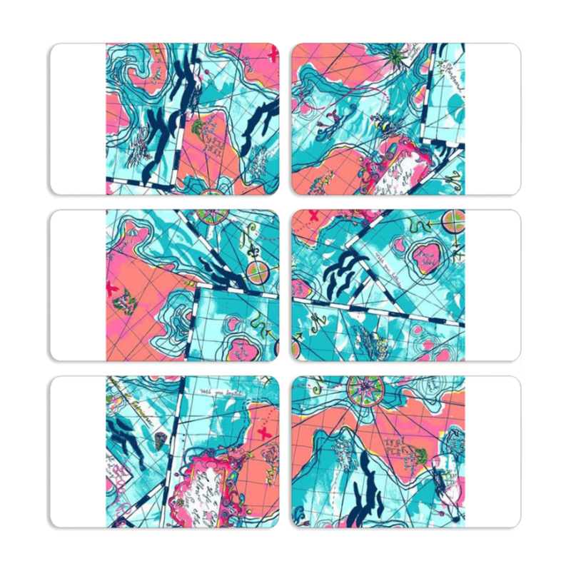 Магнитные фотопазлы 80 на 50 набор 6 штук 