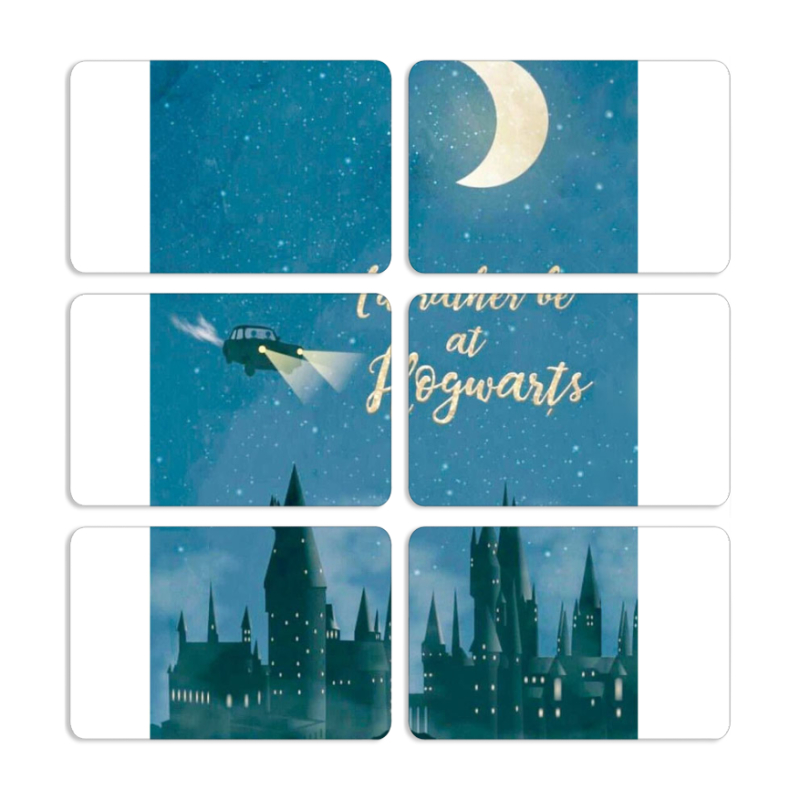 Магнитные фотопазлы 80 на 50 набор 6 штук 