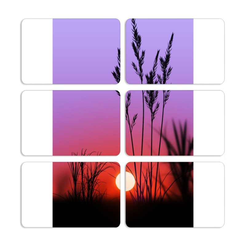 Магнитные фотопазлы 80 на 50 набор 6 штук 