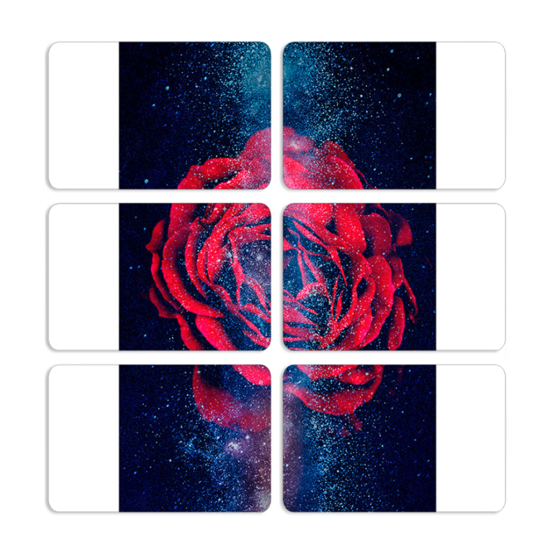 Магнитные фотопазлы 80 на 50 набор 6 штук 