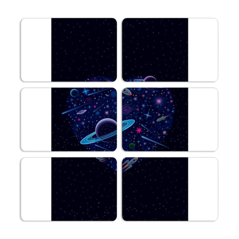 Магнитные фотопазлы 80 на 50 набор 6 штук 