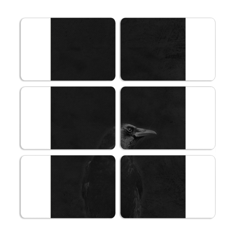 Магнитные фотопазлы 80 на 50 набор 6 штук 