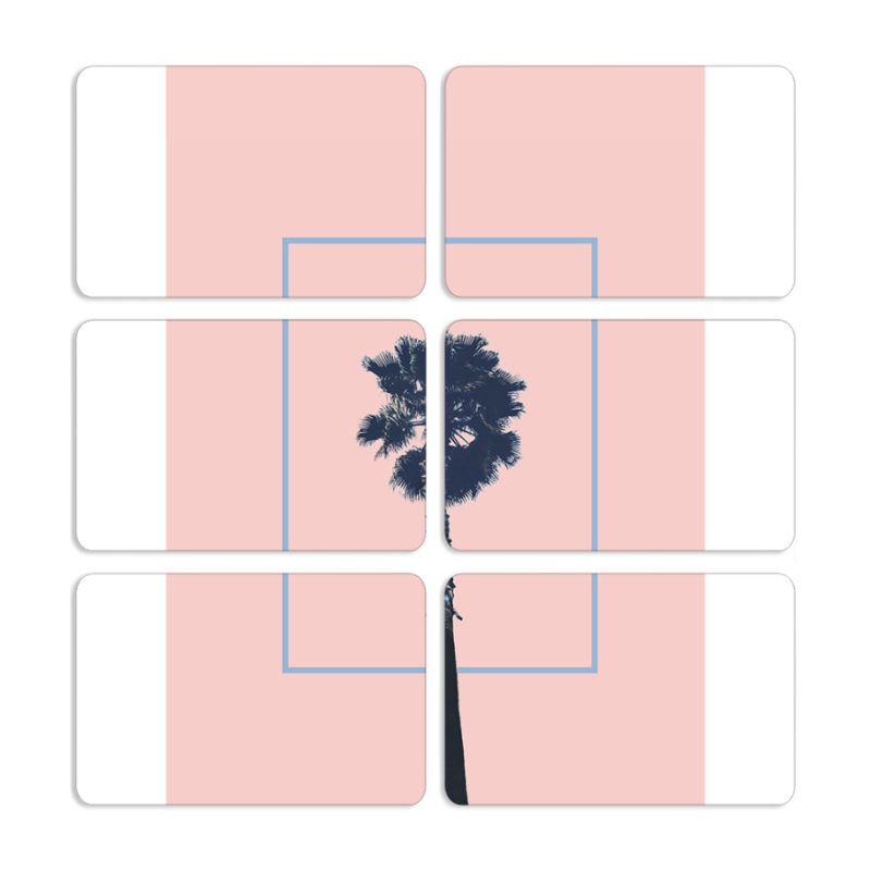 Магнитные фотопазлы 80 на 50 набор 6 штук 