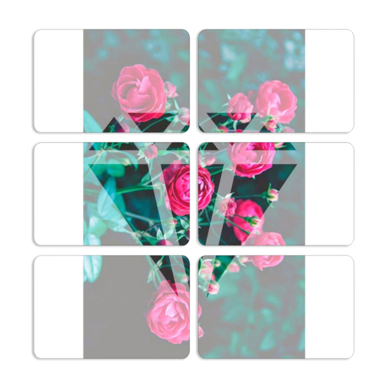 Магнитные фотопазлы 80 на 50 набор 6 штук 