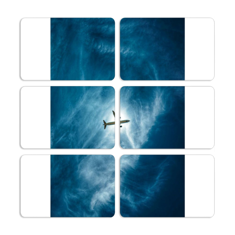 Магнитные фотопазлы 80 на 50 набор 6 штук 