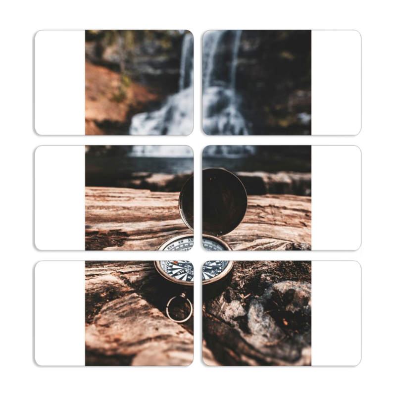 Магнитные фотопазлы 80 на 50 набор 6 штук 