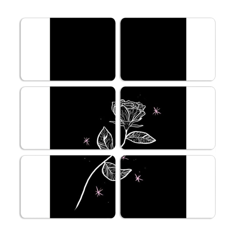 Магнитные фотопазлы 80 на 50 набор 6 штук 