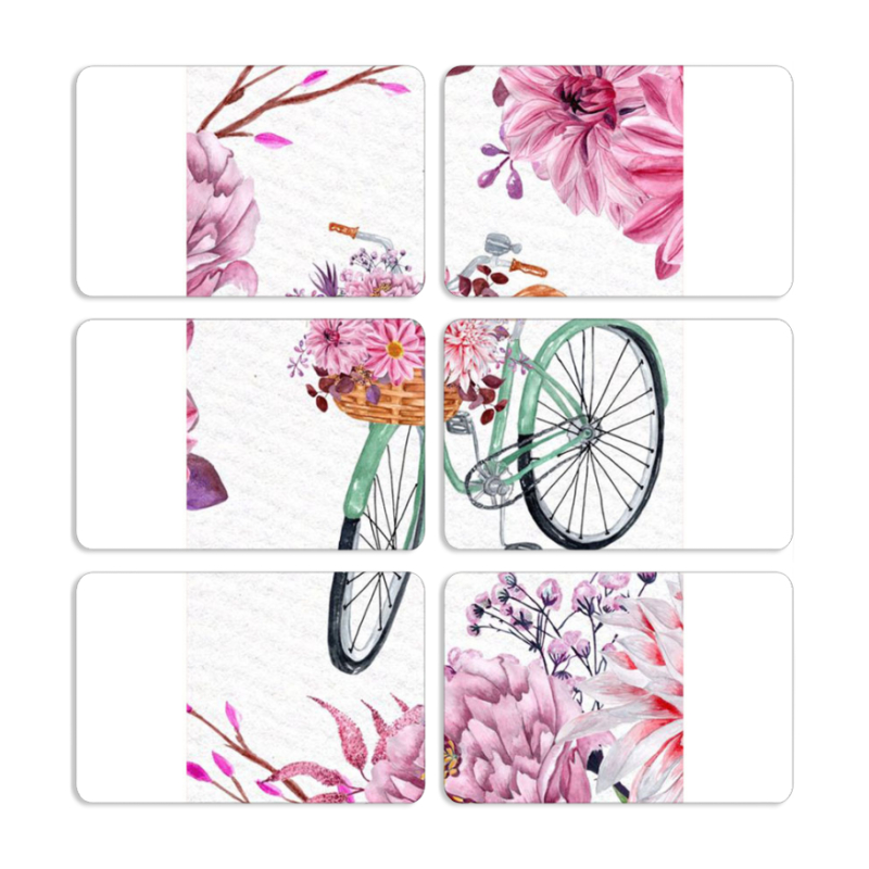 Магнитные фотопазлы 80 на 50 набор 6 штук 