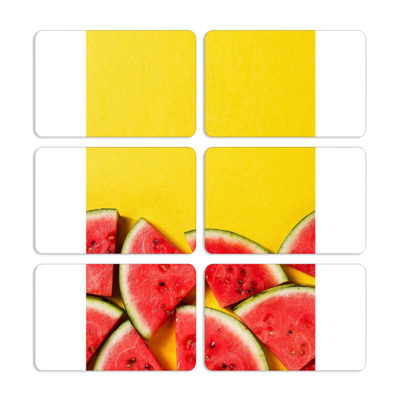 Магнитные фотопазлы 80 на 50 набор 6 штук 