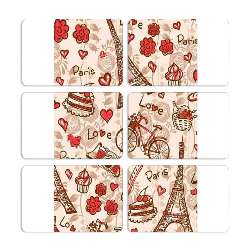 Магнитные фотопазлы 80 на 50 набор 6 штук 