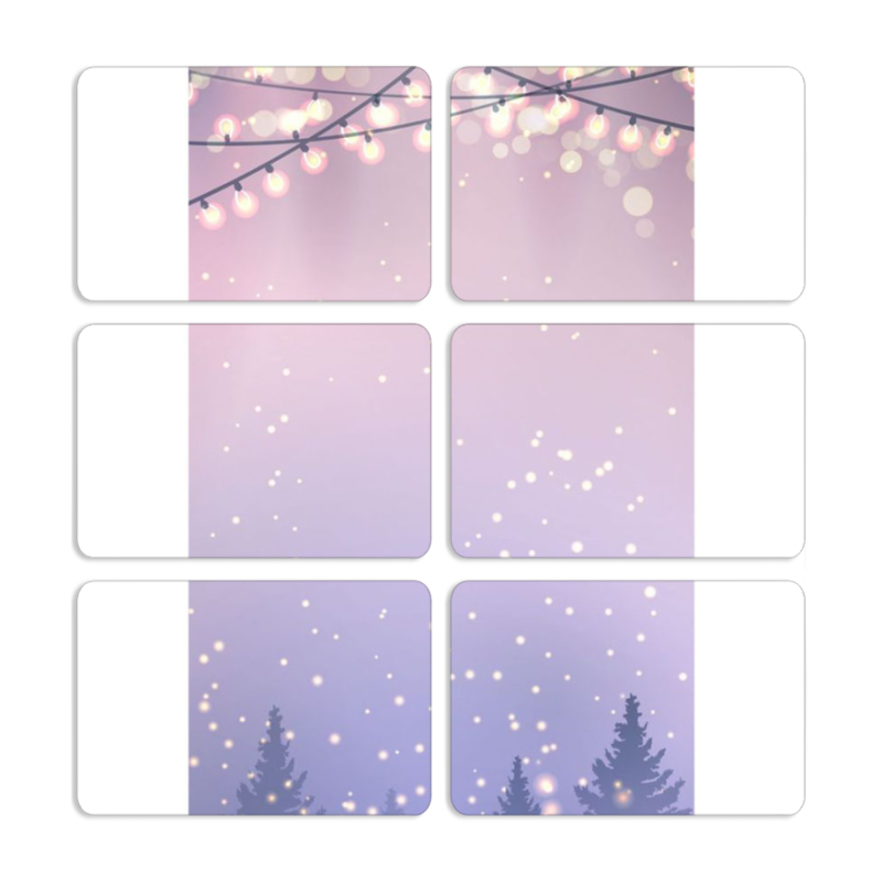 Магнитные фотопазлы 80 на 50 набор 6 штук 