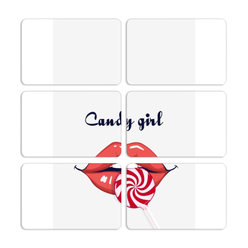 Магнитные фотопазлы 80 на 50 набор 6 штук 