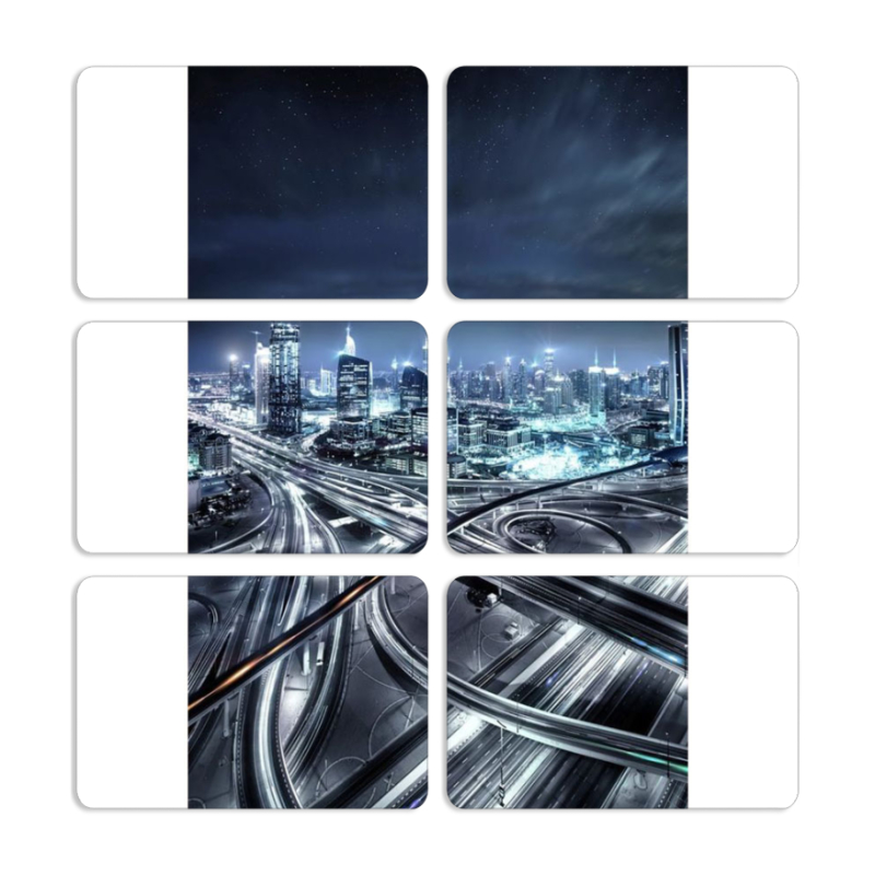 Магнитные фотопазлы 80 на 50 набор 6 штук 