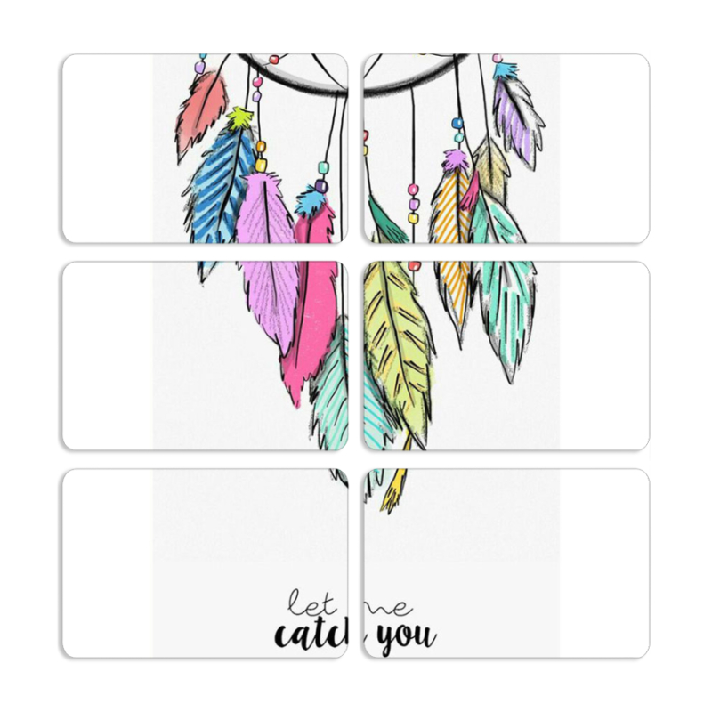 Магнитные фотопазлы 80 на 50 набор 6 штук 