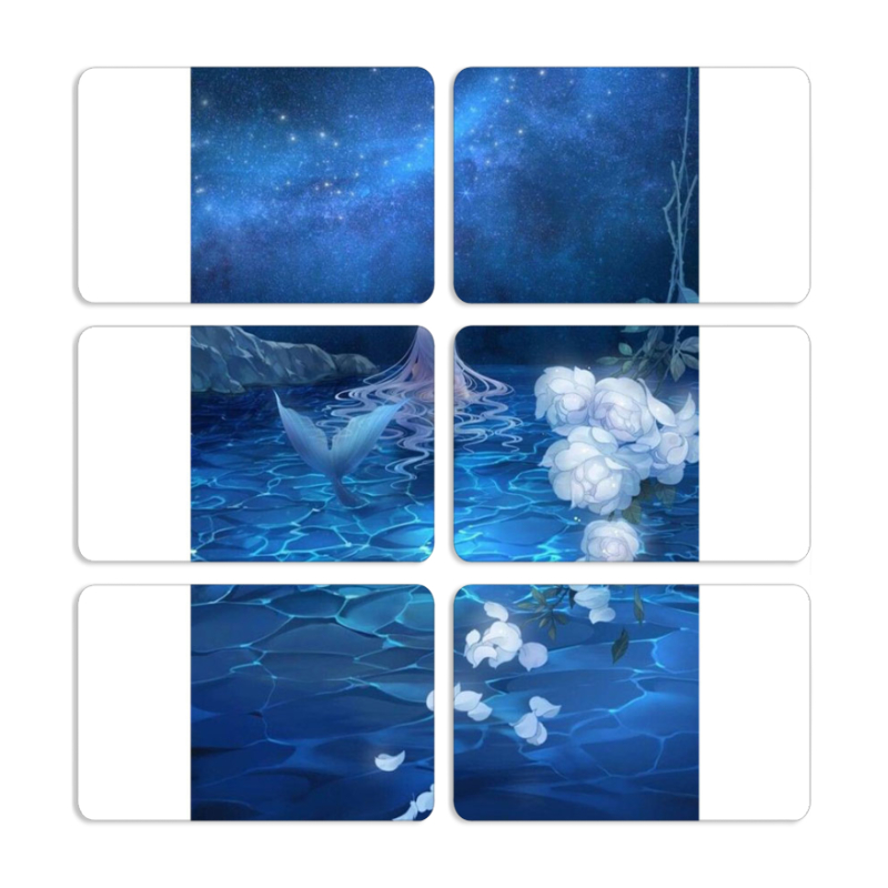 Магнитные фотопазлы 80 на 50 набор 6 штук 