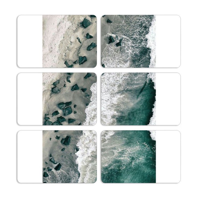 Магнитные фотопазлы 80 на 50 набор 6 штук 