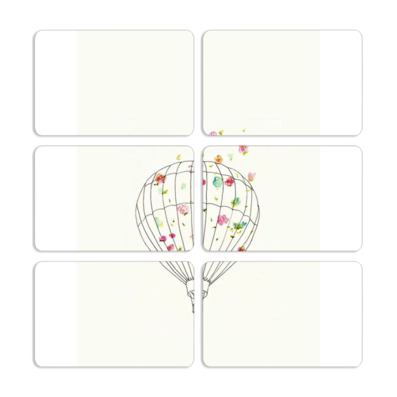 Магнитные фотопазлы 80 на 50 набор 6 штук 