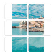 Магнитные фотопазлы 80 на 50 набор 6 штук Seaside