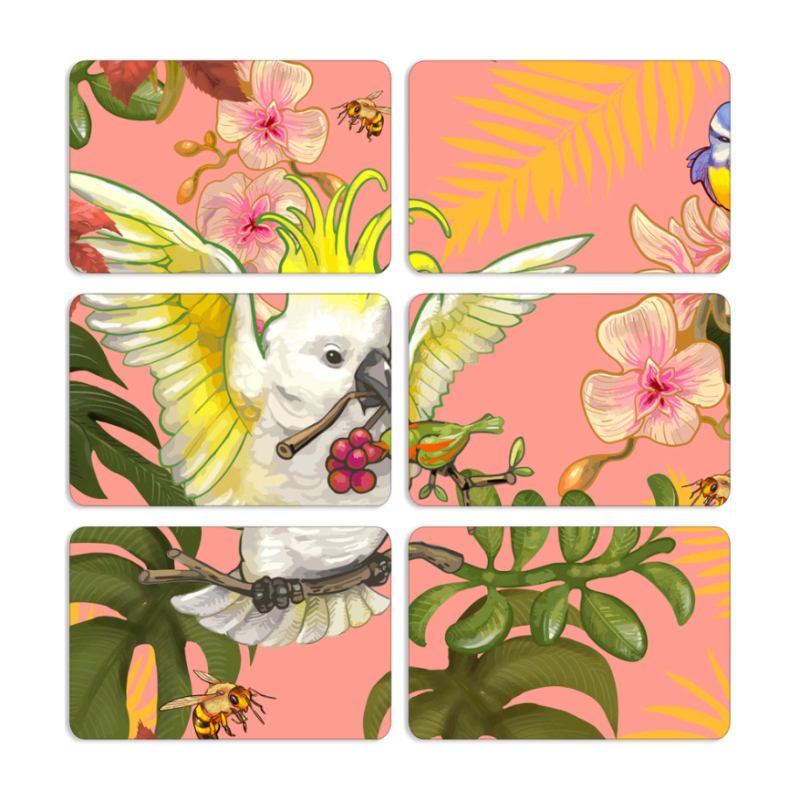 Магнитные фотопазлы 80 на 50 набор 6 штук 