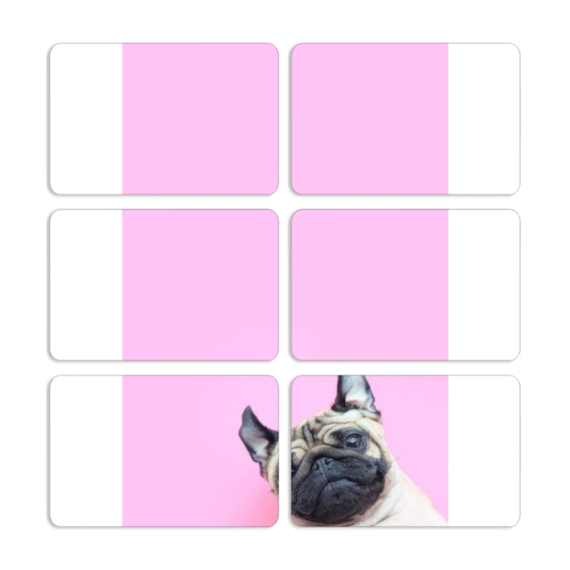 Магнитные фотопазлы 80 на 50 набор 6 штук 