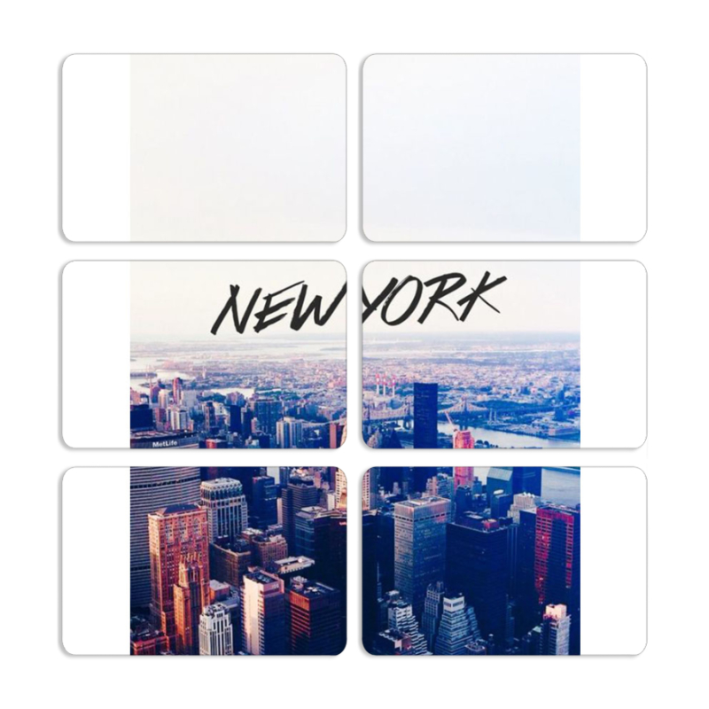 Магнитные фотопазлы 80 на 50 набор 6 штук 