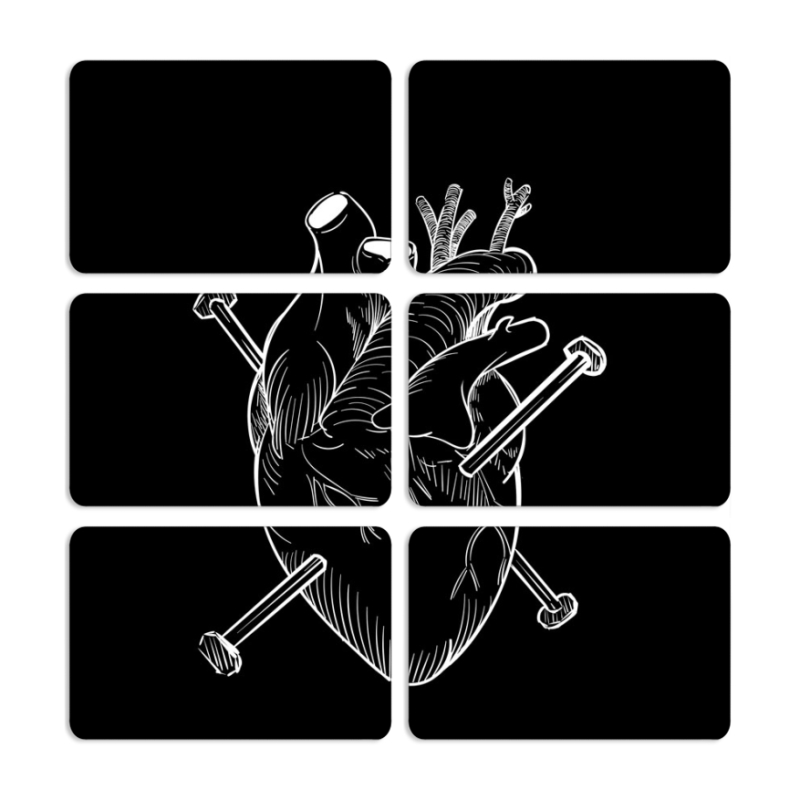 Магнитные фотопазлы 80 на 50 набор 6 штук 