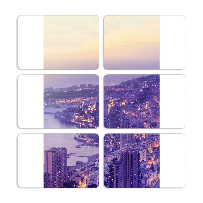 Магнитные фотопазлы 80 на 50 набор 6 штук 