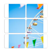 Магнитные фотопазлы 80 на 50 набор 6 штук 