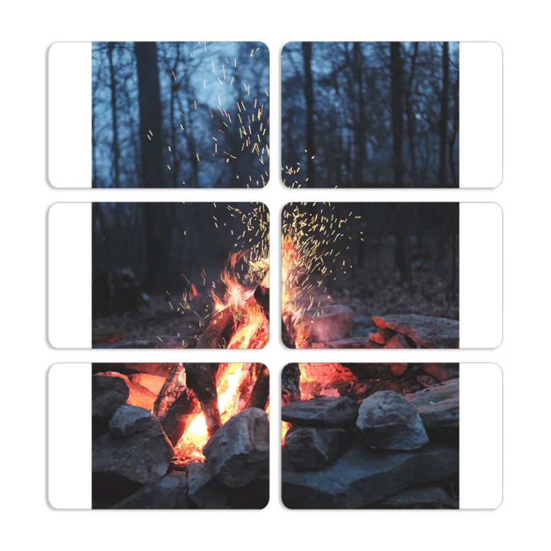 Магнитные фотопазлы 80 на 50 набор 6 штук 