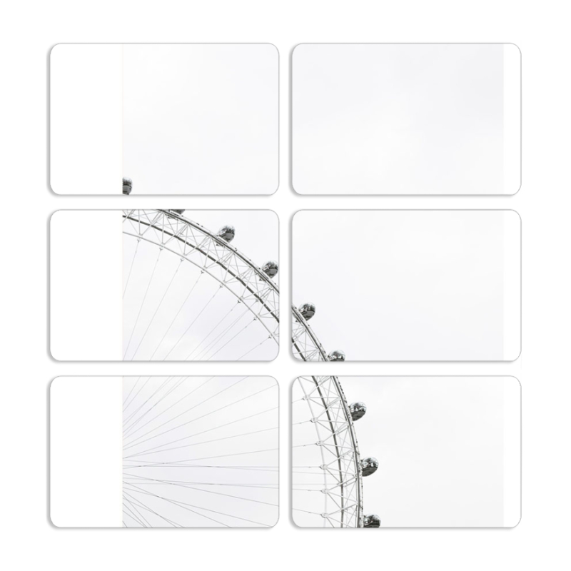 Магнитные фотопазлы 80 на 50 набор 6 штук 