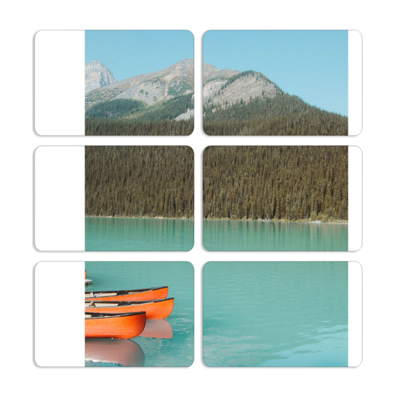 Магнитные фотопазлы 80 на 50 набор 6 штук 