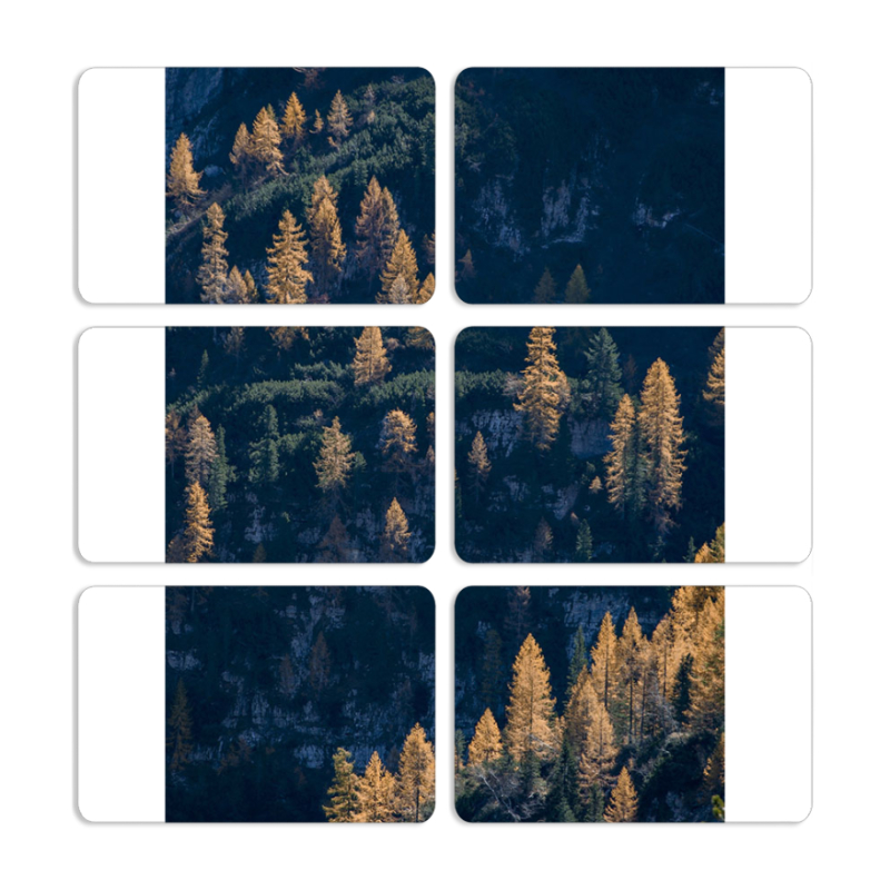 Магнитные фотопазлы 80 на 50 набор 6 штук 