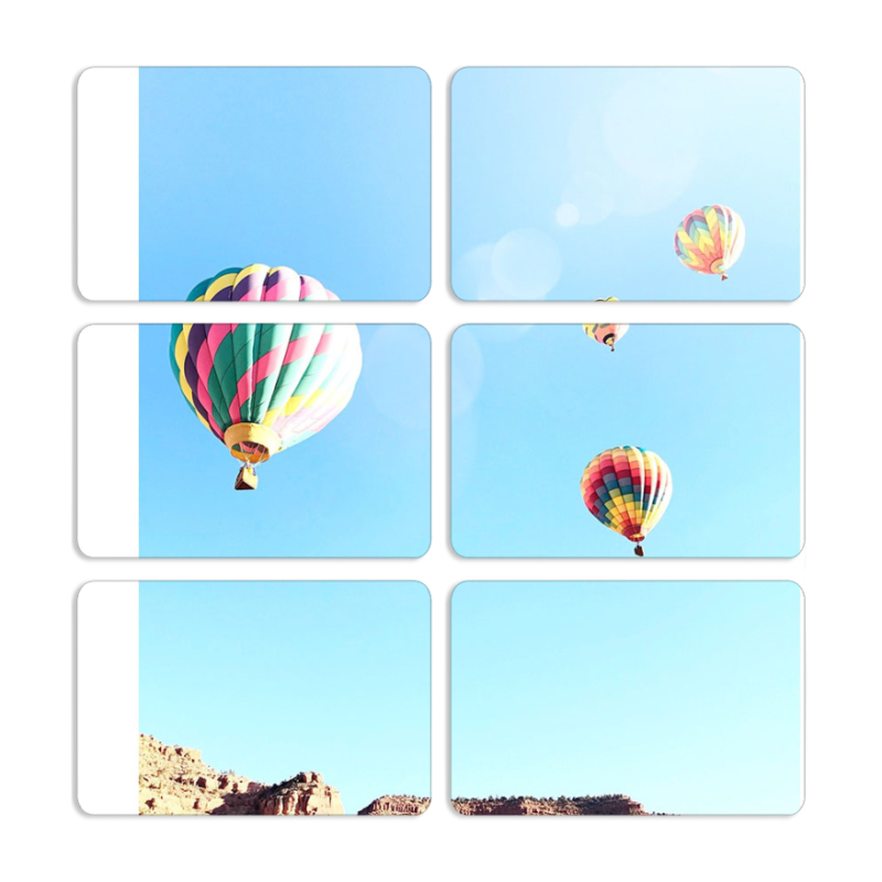 Магнитные фотопазлы 80 на 50 набор 6 штук 