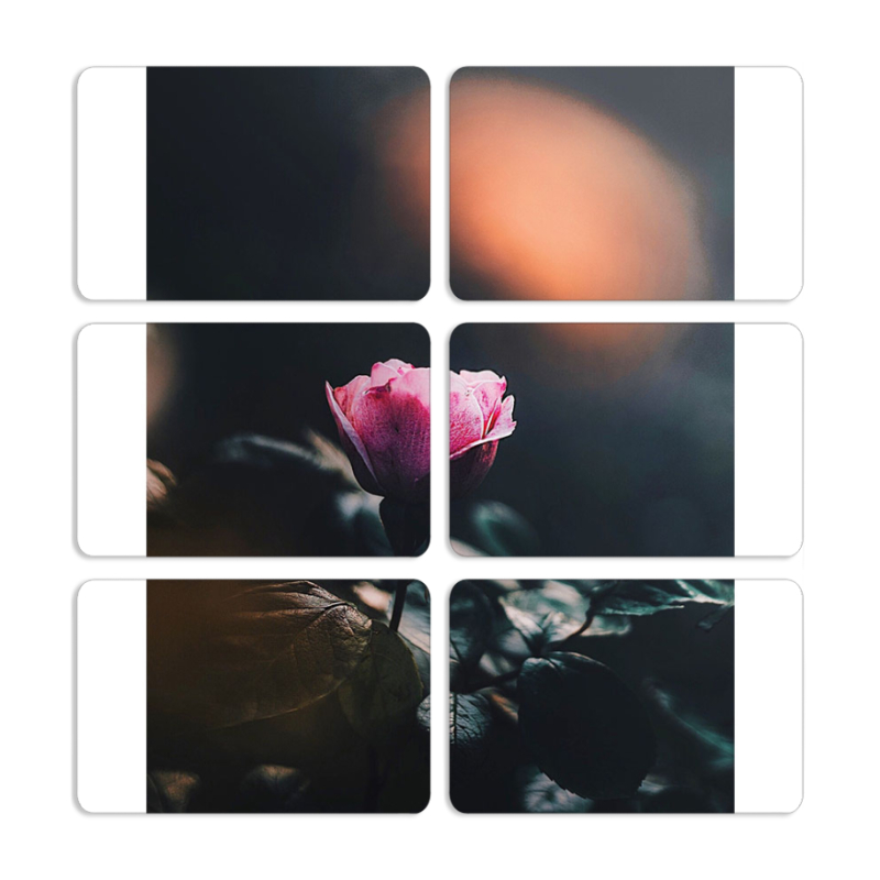 Магнитные фотопазлы 80 на 50 набор 6 штук 