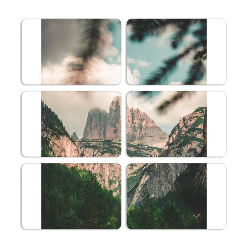 Магнитные фотопазлы 80 на 50 набор 6 штук 