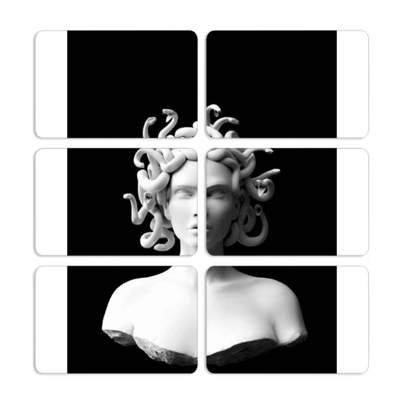 Магнитные фотопазлы 80 на 50 набор 6 штук 