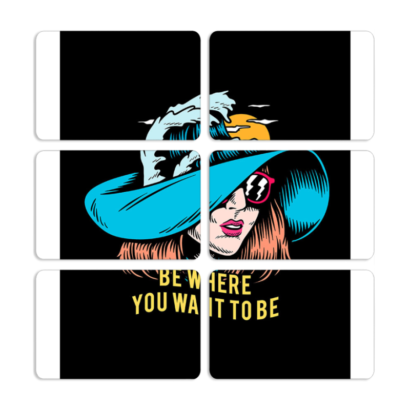 Магнитные фотопазлы 80 на 50 набор 6 штук 