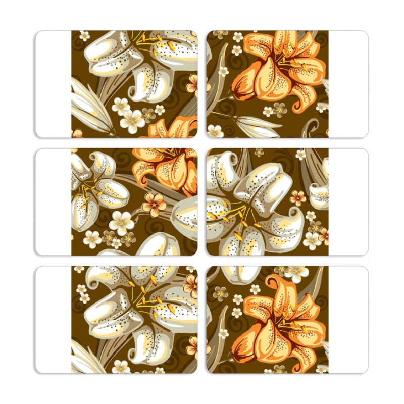 Магнитные фотопазлы 80 на 50 набор 6 штук Lilly