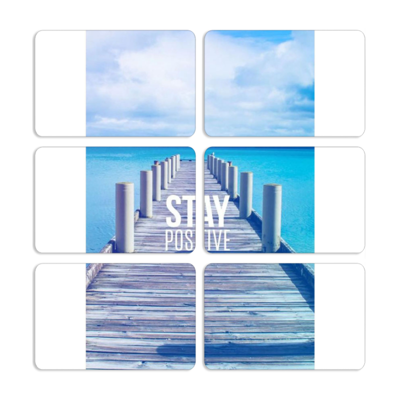 Магнитные фотопазлы 80 на 50 набор 6 штук 