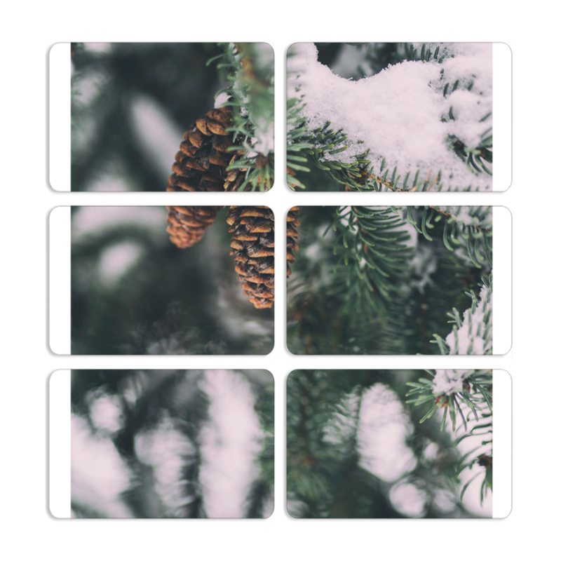 Магнитные фотопазлы 80 на 50 набор 6 штук 