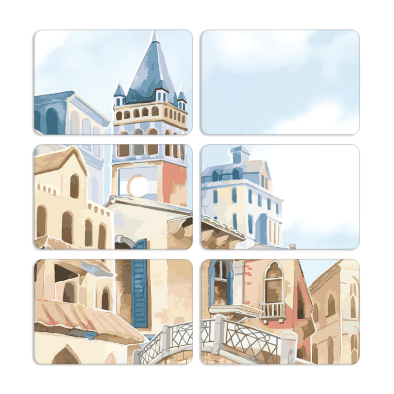 Магнитные фотопазлы 80 на 50 набор 6 штук 