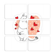 Магнитные фотопазлы 80 на 50 набор 6 штук Mumintroll