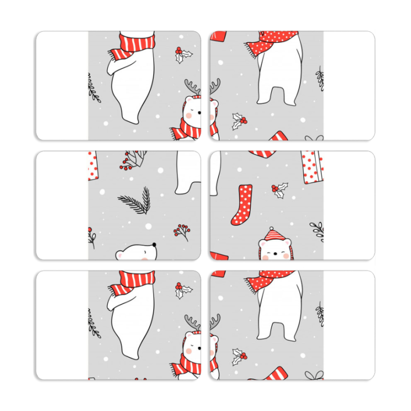 Магнитные фотопазлы 80 на 50 набор 6 штук 