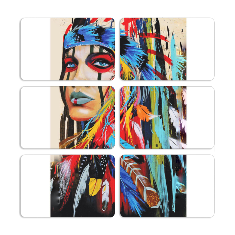 Магнитные фотопазлы 80 на 50 набор 6 штук 