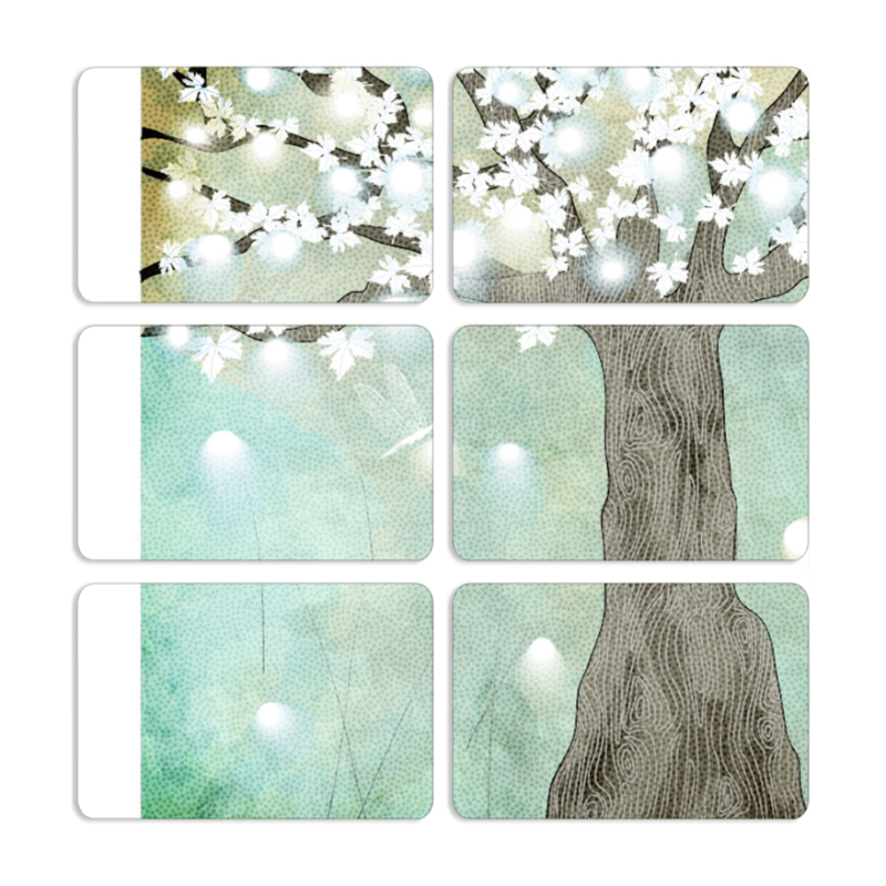 Магнитные фотопазлы 80 на 50 набор 6 штук 