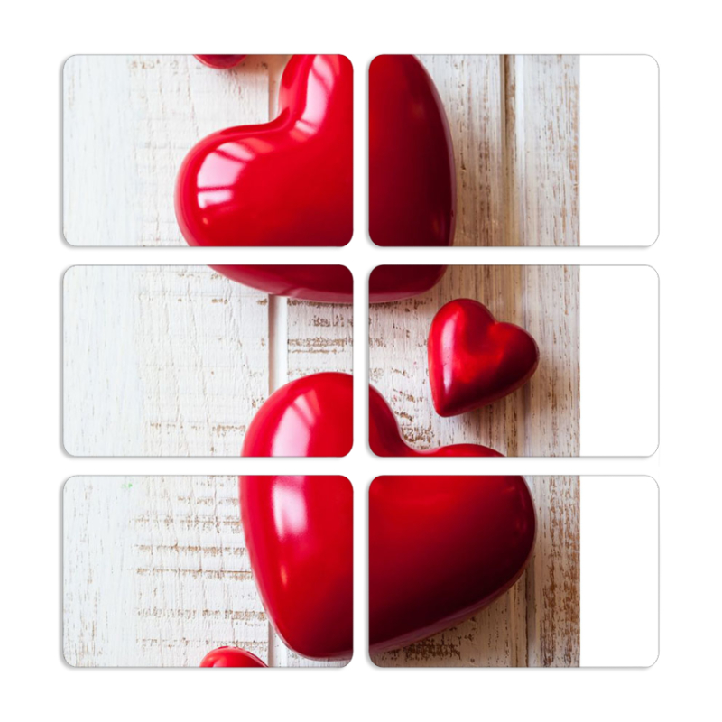 Магнитные фотопазлы 80 на 50 набор 6 штук 