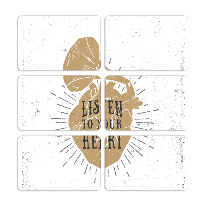 Магнитные фотопазлы 80 на 50 набор 6 штук 